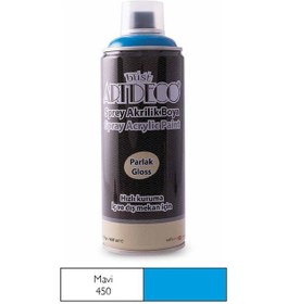 Resim Artdeco Sprey Akrilik Boya 400 Ml Mavi 450 