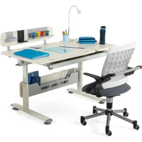 Resim Vega Advanced Çalışma Masası Takımı - Ekru / Gri 