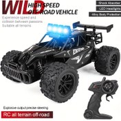 Resim LUSANOI 2.4G RC Drift Monster Truck 20 km/sa, 1:16 Hızlı Yüksek Kaliteli Off-Road Araç, Kauçuk Lastikli, Anti-Çarpışma Güvenlik Tasarımı, USB/Pil ile Çalışır, Siyah - Noel Cadılar Bayramı Hediyesi, Monster Truck, Açık Hava Maceraları, Canlı Grafikler, Dayanıklı Yapı 