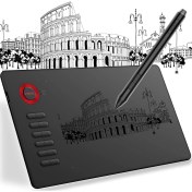 Resim A15 8192 Levels Zoom Uyumlu 5080LPI Grafik Tablet+Kalem 