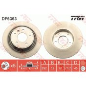 Resim TRW DF6363 Fren Diski Arka Astra J 09- Zafira C 11- Ampera 11- Cascada 13- / Orlando 10- Cruze 09- 16 Jant Düz 292Mm 