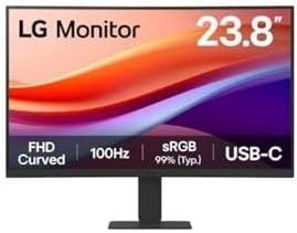 Resim LG 23.8 24U421A-B FHD 5MS 100HZ HDMI USB-C CURVED 