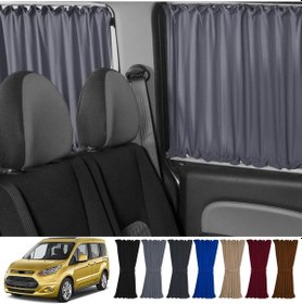 Resim Pandami Ford Connect 1.nesil 2002-2013 Uyumlu Gri Raylı Oto Perde Takımı 