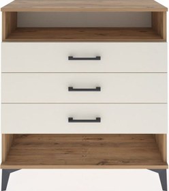 Resim Arges Şifonyer Tek Raflı 3 Çekmeceli 88x30x96 Çam-aytaşı Atlas Çam 