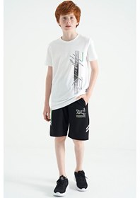 Resim Tommylife Tommy Life Beyaz Yazı Baskılı O Yaka Standart Kalıp Erkek Çocuk T-shirt - 11119 Beyaz 