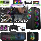 Resim Xaser Thunder X670 Ryzen 7 5700X 32GB Ram 1tb M.2 Nvme SSD 8gb RTX4060 27" 180Hz Oyuncu Masaüstü Bilgisayarı 