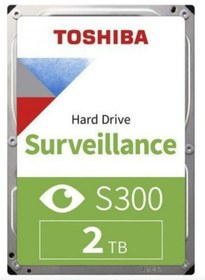 Resim TOSHIBA 3.5" 2TB S300 HDWT720UZSVA 128MB SATA-3 Güvenlik Diski 
