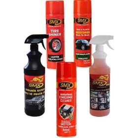 Resim SMX Susuz Motor Temizleme Spreyi / Plastik Yenileyici / Tampon Ye 