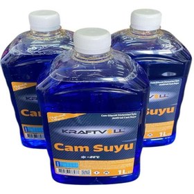 Resim Kraftvoll 3'LÜ KRAFTVOLL CAM SUYU (MAVİ) ANTİFRİZLİ -20 DERECE 1LT 