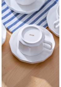 Resim Acar Hexagon 6 Kişilik Çay Fincanı Takımı - 200 Ml 