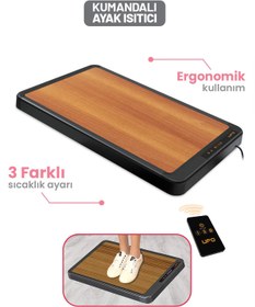 Resim UFO Ayak Isıtıcı - Ceviz 