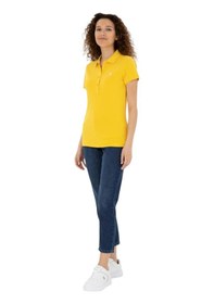 Resim U.S. Polo Assn. Kadın Basic Polo Yaka Tişört Safran 