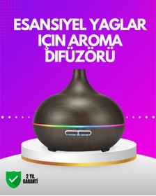 Resim AyrStore Zamanlayıcılı ve Otomatik Kapanmalı Aromaterapi Nemlendirici Difüzör 