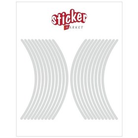 Resim Gri Fosforlu Jant Şeridi 