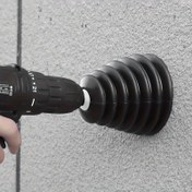 Resim 1 adet Elektrikli Matkap Toz Kapağı, Siyah, Elektrikli Çekiç Toz Kapağı, Darbe Matkap Toz Geçirmez Ev Elektrikli Matkap Toz Yakalama Kasesi, Küllük Aksesuarları Büyük ve Tam Elektrikli Çekiç Yardımcı Aracı 