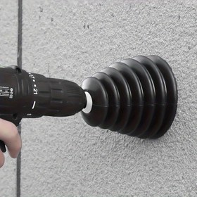 Resim 1 adet Elektrikli Matkap Toz Kapağı, Siyah, Elektrikli Çekiç Toz Kapağı, Darbe Matkap Toz Geçirmez Ev Elektrikli Matkap Toz Yakalama Kasesi, Küllük Aksesuarları Büyük ve Tam Elektrikli Çekiç Yardımcı Aracı 