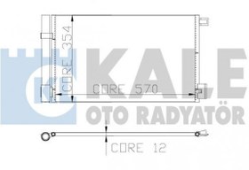 Resim KALE 010ABC080-KLİMA RADYATÖRÜ KONDENSER BIPPER-TEPEE-NEMO 1.4-1.4HDI 08 FIORINO 1.4-1.3D MJ 07 