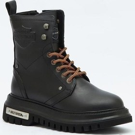 Resim Harley Davidson Dearie Black Deri Kadın Bot 001 