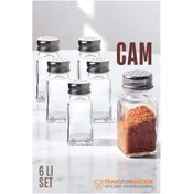 Resim SMK Shop Şık Cam Tuzluk Biberlik Seti 