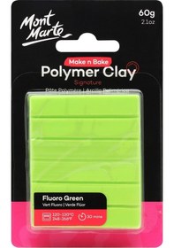 Resim Mm Make N Bake Polimer Kil Signature 60g - Fluoro Green 