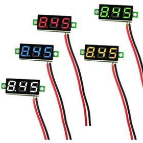 Resim Mini Voltaj Göstergesi Mavi 2.5V - 30V Voltmetre 