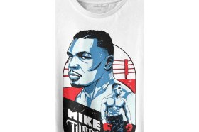 Resim Kendim Seçtim Mike Tyson Boks Box Spor Kral Ring Baskılı Tişört T-Shirt Beyaz 