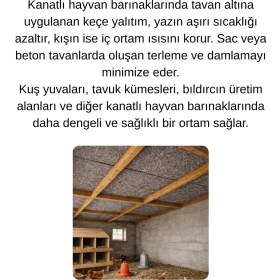 Resim Tavan Yalıtım Keçesi 200*2500 50 Metre Kare 
