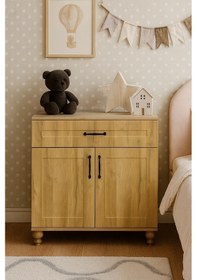 Resim Alin Wood Kapaklı Şifonyer Mdf Riviera Renk Gürgen Ağacı Ayaklar Diğer 