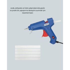 Resim Techora Sale 5 Silikon Hediyeli 40W Sıcak Silikon Tabancası Pratik Güçlü Kullanım 