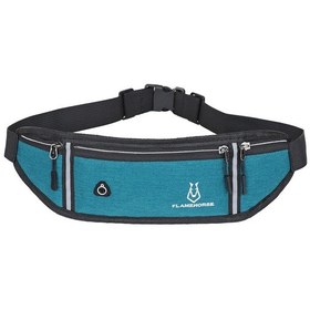 Resim Fosenze Kulaklık Delikli Su Geçirmez Ultra İnce Mini Bel Çantası, Spor Ve Outdoor Koşu İçin Cinsiyetlere Uyumlu Telefon Taşıma Çantası - Mavi Mavi 