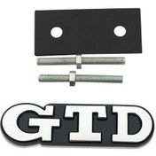 Resim 3d Metal Etiket Gtd Ön Izgara Amblemi Arka Bagaj Çıkartmaları Gtd Golf 2 4 5 6 7 R Mk2 Mk3 Mk4 Araba Aksesuarları Ten 