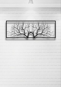 Resim Ağaç Yaprak Dalları Metal Duvar Dekoru 