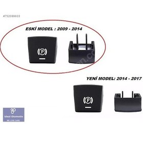 Resim Bmw 5 7 F01 F02 F07 F10 El Freni Park P Düğme Kapağı 