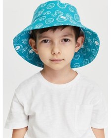 Resim Benitto Kids Erkek Çocuk Desenli Bucket Şapka 7007-yeşil 