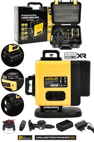 Resim ASSUR XR Li-Ion 7.2V 360° 16 Köşe Otomatik Hizalama Lazer Hizalama 