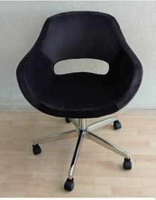 Resim Kamusalmarket Büro Koltuğu Krom Yıldız Ayaklı Döküm Sünger 