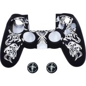 Resim Jingyi Ps4 Denetleyici Kaplamaları, Silikon Denetleyici Kapağı Cilt Koruyucu Uyumlu /ps4 Slim/ps4 Pro Denetleyici (Başparmak Kapağı Tutacağı x 2) (Yurt Dışından) 