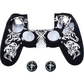 Resim Jingyi Ps4 Denetleyici Kaplamaları, Silikon Denetleyici Kapağı Cilt Koruyucu Uyumlu /ps4 Slim/ps4 Pro Denetleyici (Başparmak Kapağı Tutacağı x 2) (Yurt Dışından) 