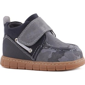 Resim Rakerplus Hakiki Deri Gri Kamuflaj Desenli Cırt Cırtlı Bebek Bot Gri 