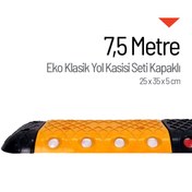 Resim İleri Trafik EKO Klasik Hız Kesici Set Kapaklı Plastik, Yol Kasisi 25 x 35 x 5 cm - 7,5 metre 