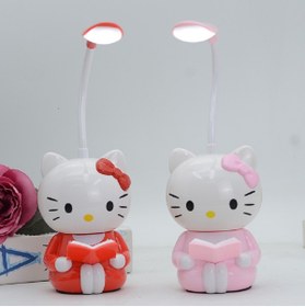 Resim Livava Hello Kitty Figürlü Şarjlı Masa Lambası - Kitap Okuma Işığı & Dekoratif Gece Lambası 