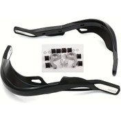 Resim Tongdashop 22mm 7/8" Universal Motosiklet El Koruyucu Siyah Yamaha Suzukı Kawasaki Honda Dirt Bike Atv 