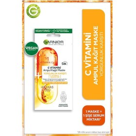 Resim Garnier C Vitamini Yorgunluk Karşıtı Ampul Kağıt Maske 15 Gr 