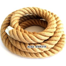 Resim 3 Cm Jut Hasır Halat- 20 Metre Kablosuz 