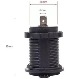 Resim Oto Çakmak Fiş Çakmaklık Dişi Pano Tip 30Mm Şase Monteli Fişli 1 Adet 