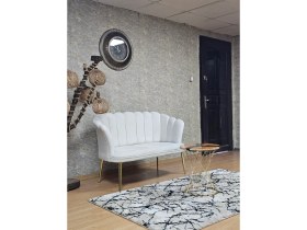 Resim Gold Metal Ayaklı 2li Papatya Çay Seti Balon Koltugu 