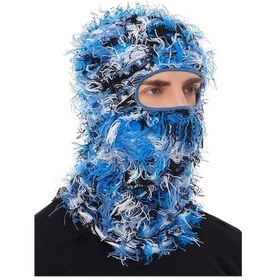 Resim Sıkıntılı Balaclava Kayak Maskesi, Shiesty Yeat Airsoft Erkekler/kadınlar İçin Özel Kamufla Örme Maskesi İblis İblis 