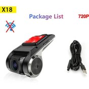 Resim 1080p Araba Dvr Adas Dash Kamera Araba Kamera Wifi Video Kaydedici Araba Kamera Gece X18-no Wıfı-720p None 