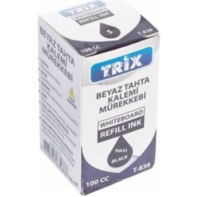 Resim Trix T-839 Mavi Tahta Kalem Mürekkebi 100 Cc 