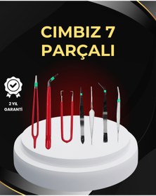 Resim Clevora Model Yapımı ve Anakart Tamiri İçin Hassas 7’li Cımbız Seti 